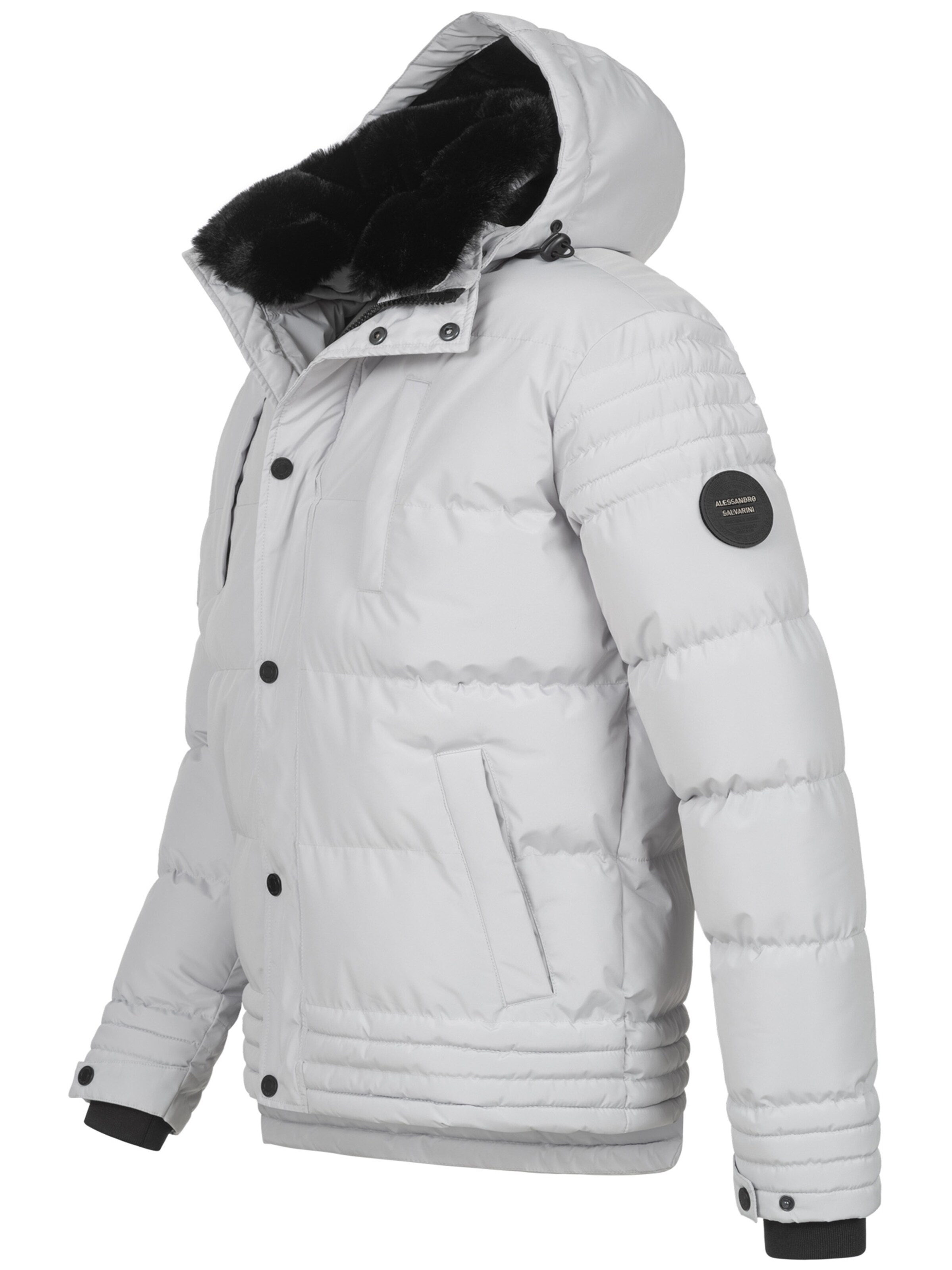 Alessandro Salvarini Winterjas 'Fabiano' in Grijs