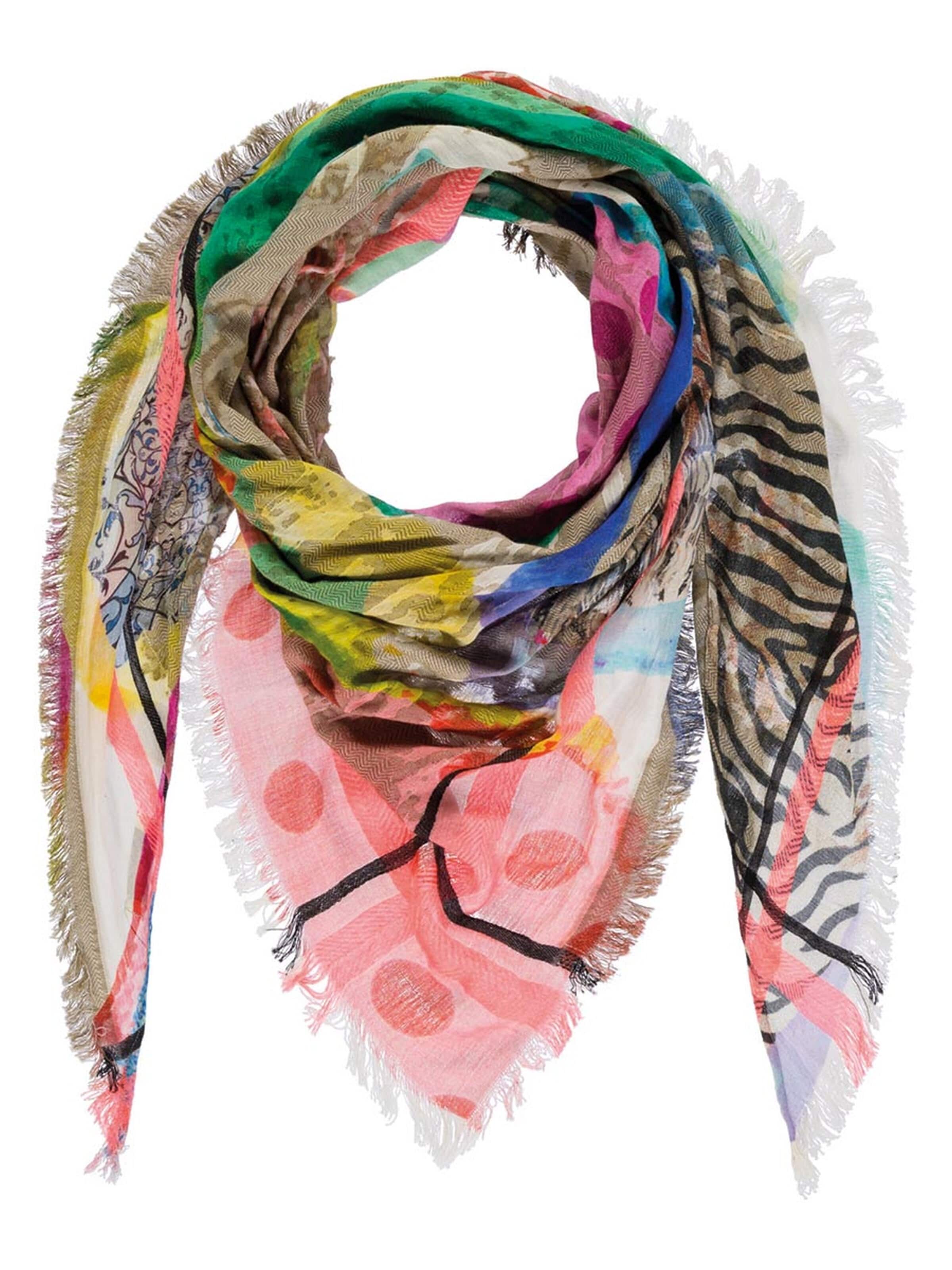 Passigatti Wrap 'Dreiecksschal Jaquard' in Mixed colors: front