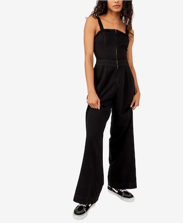 Free People Jumpsuit 'CALL ON ME' in Zwart: voorkant