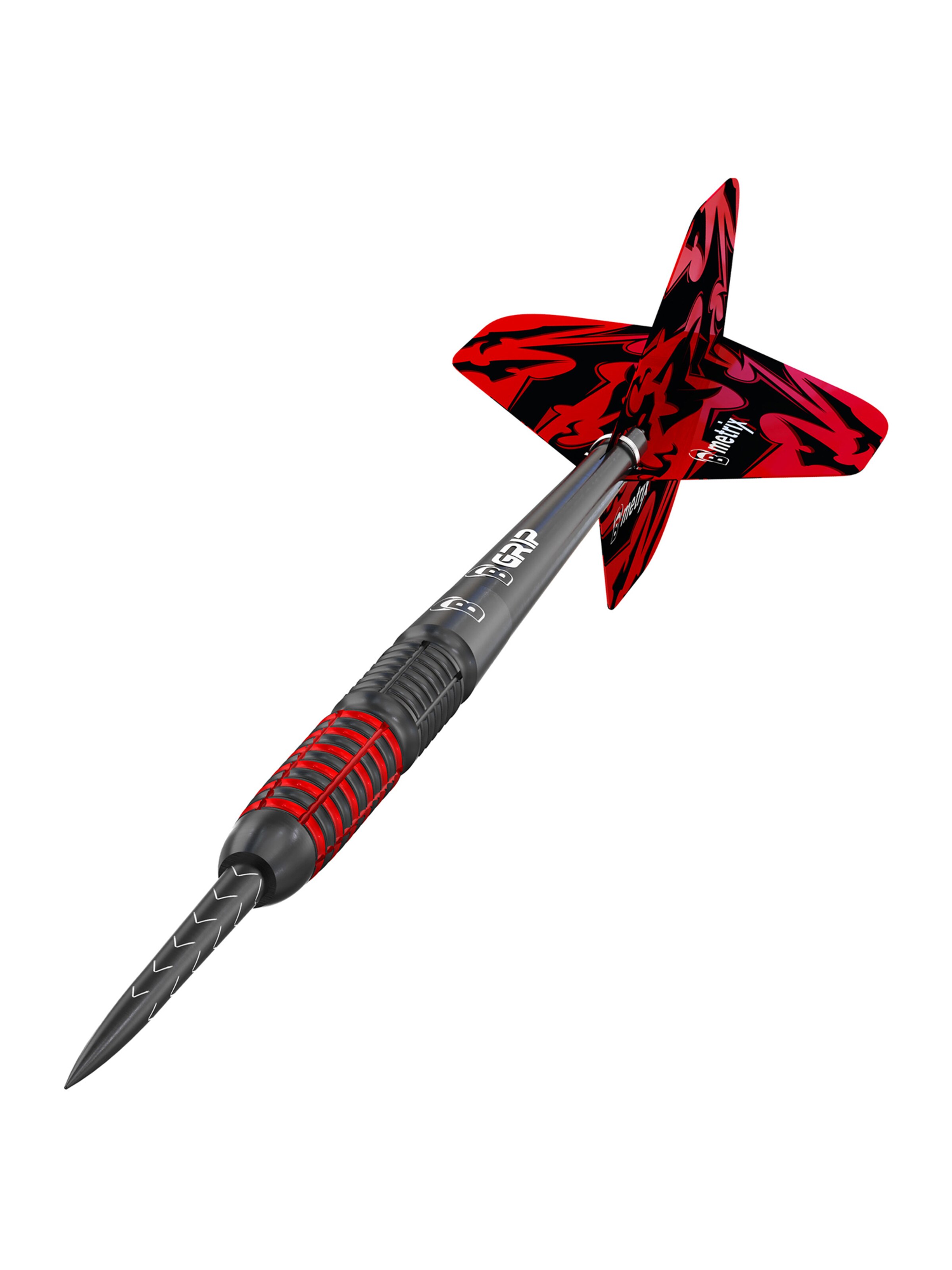 BULL'S Steeldarts ' Magma Dartpfeile 90% Tungsten Darts-Set Profi ' in Rot: Vorderseite