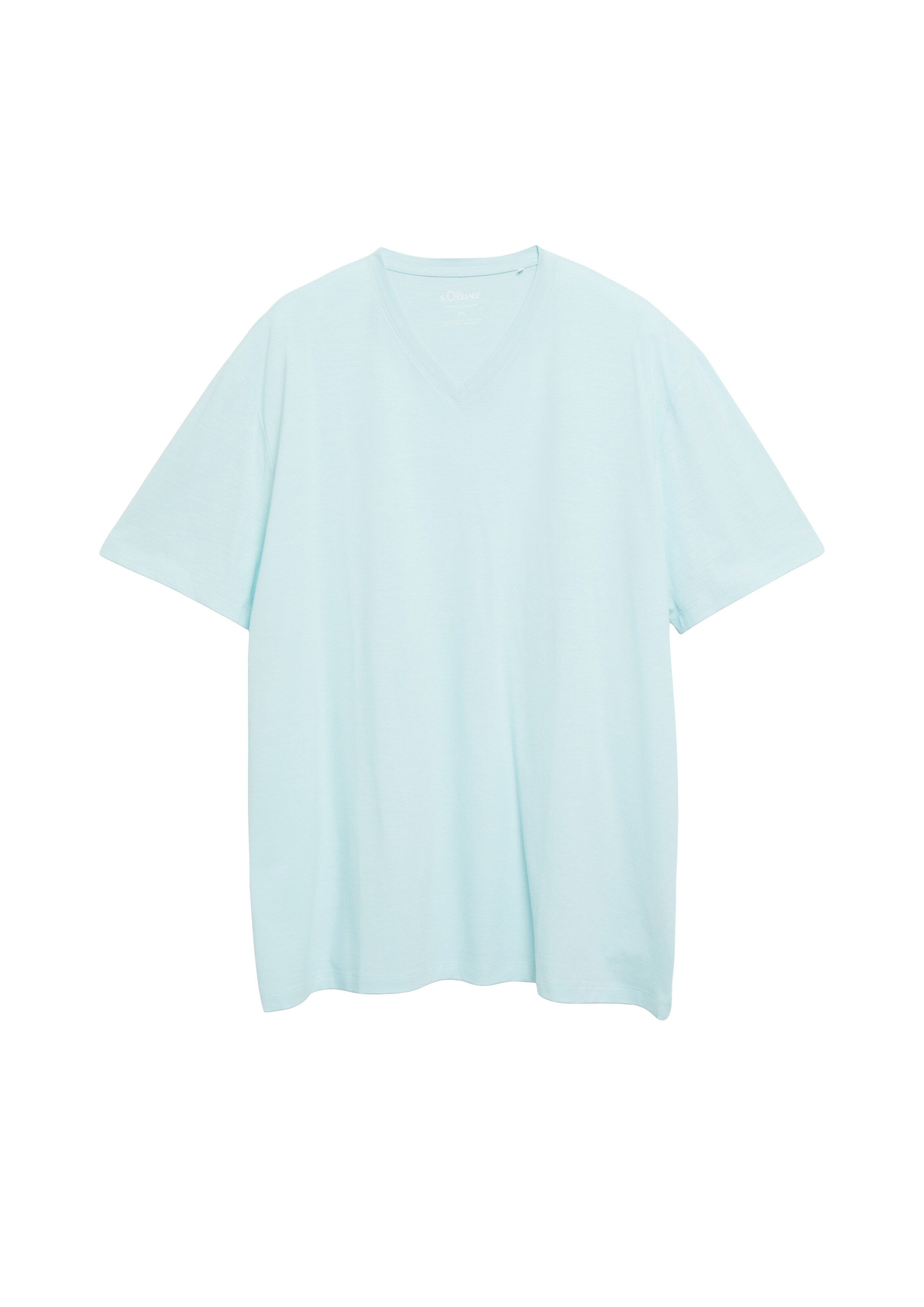 s.Oliver Men Big Sizes Shirt in Blue: front
