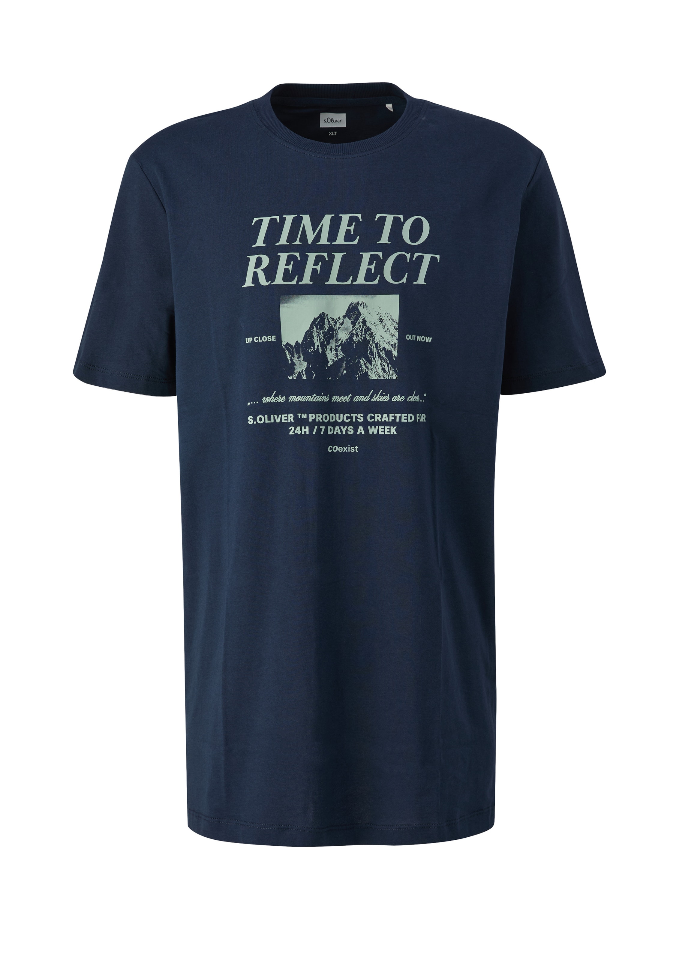 T-Shirt s.Oliver Men Big Sizes en bleu : devant