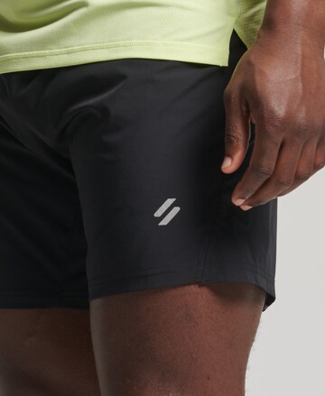 Superdry Regular Workout Pants 'Run Premium' in Black