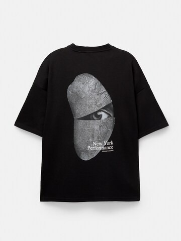 Pull&Bear T-Shirt 'BEINAL' in Schwarz