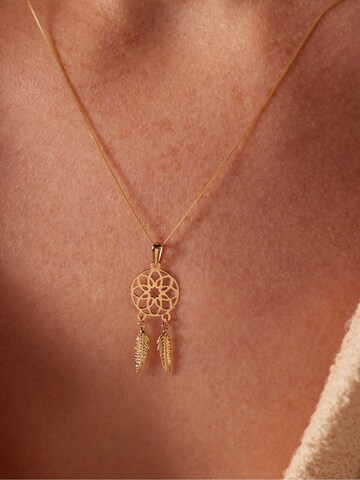 Lucardi Pendant in Gold: front