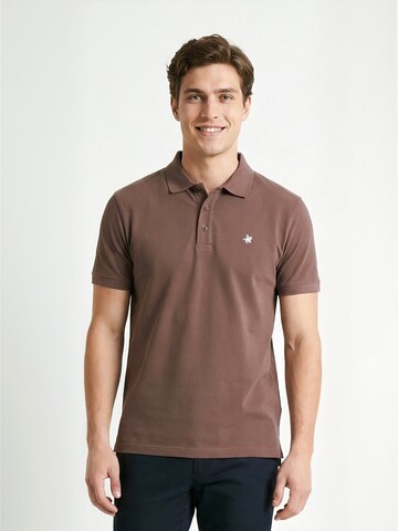Regular fit Camicia ' Classic ' di TEESHOPPEN in marrone: frontale