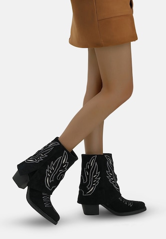 Elara Comwboystøvler i sort