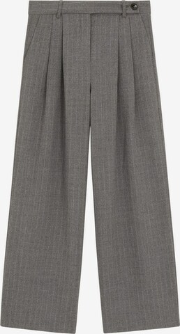 MANGO Широки крачоли Панталон с набор 'Siena' в сиво: отпред