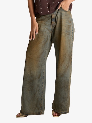 Wide Leg Jean 'Amelie' HAVE ONE en bleu : devant