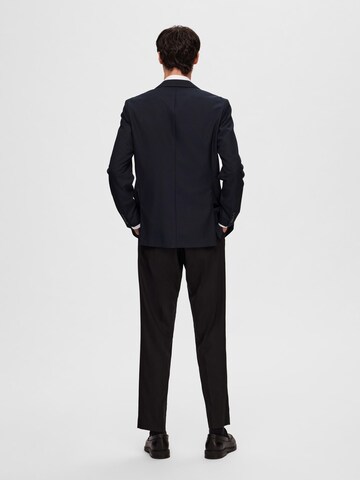 SELECTED HOMME Slim fit Business-colbert 'Jacquard' in Blauw