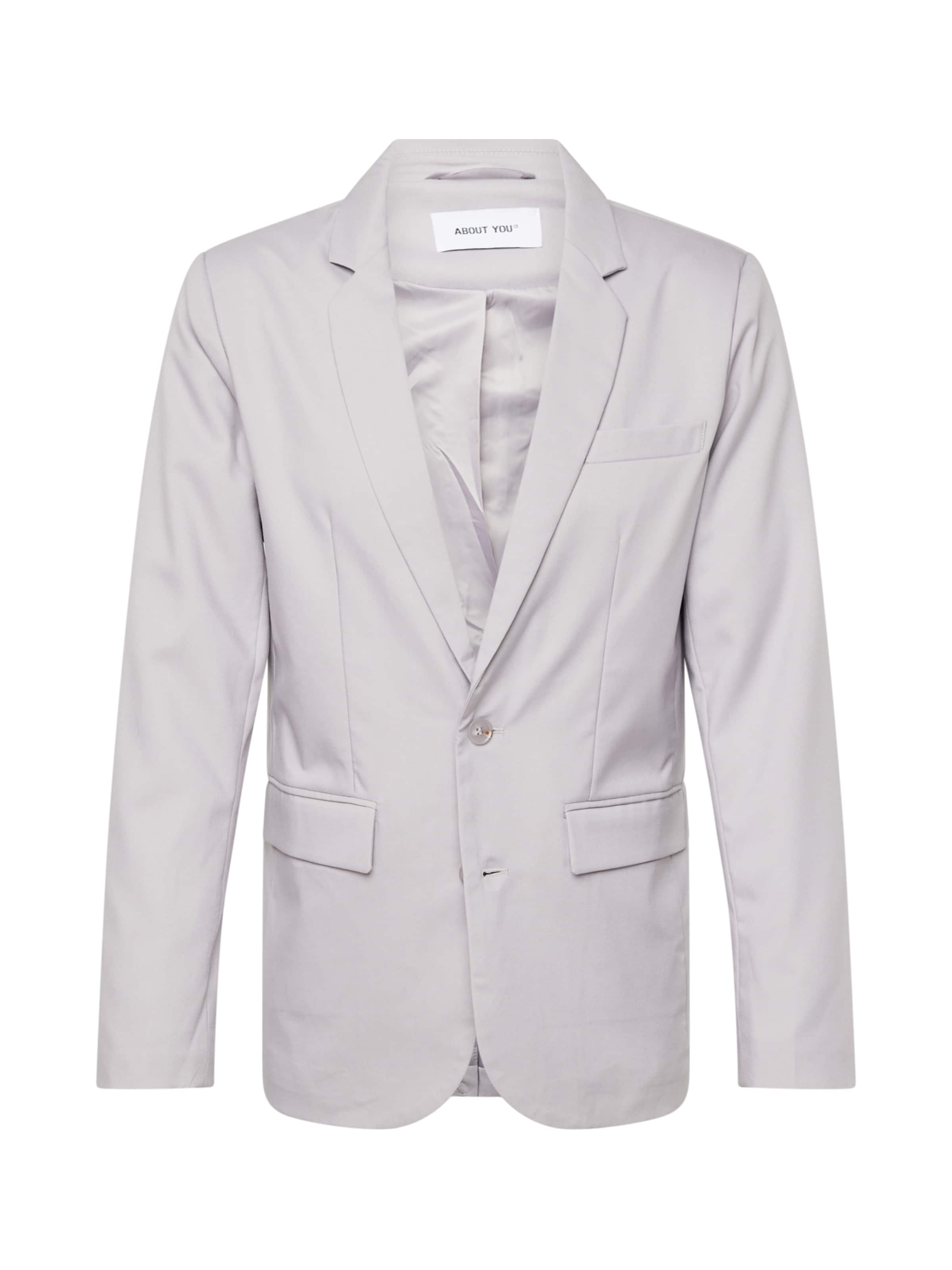 Coupe regular Veste de costume 'Anton' ABOUT YOU en gris : devant