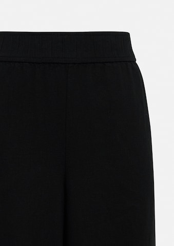 comma casual identity Wide Leg Hose in Schwarz