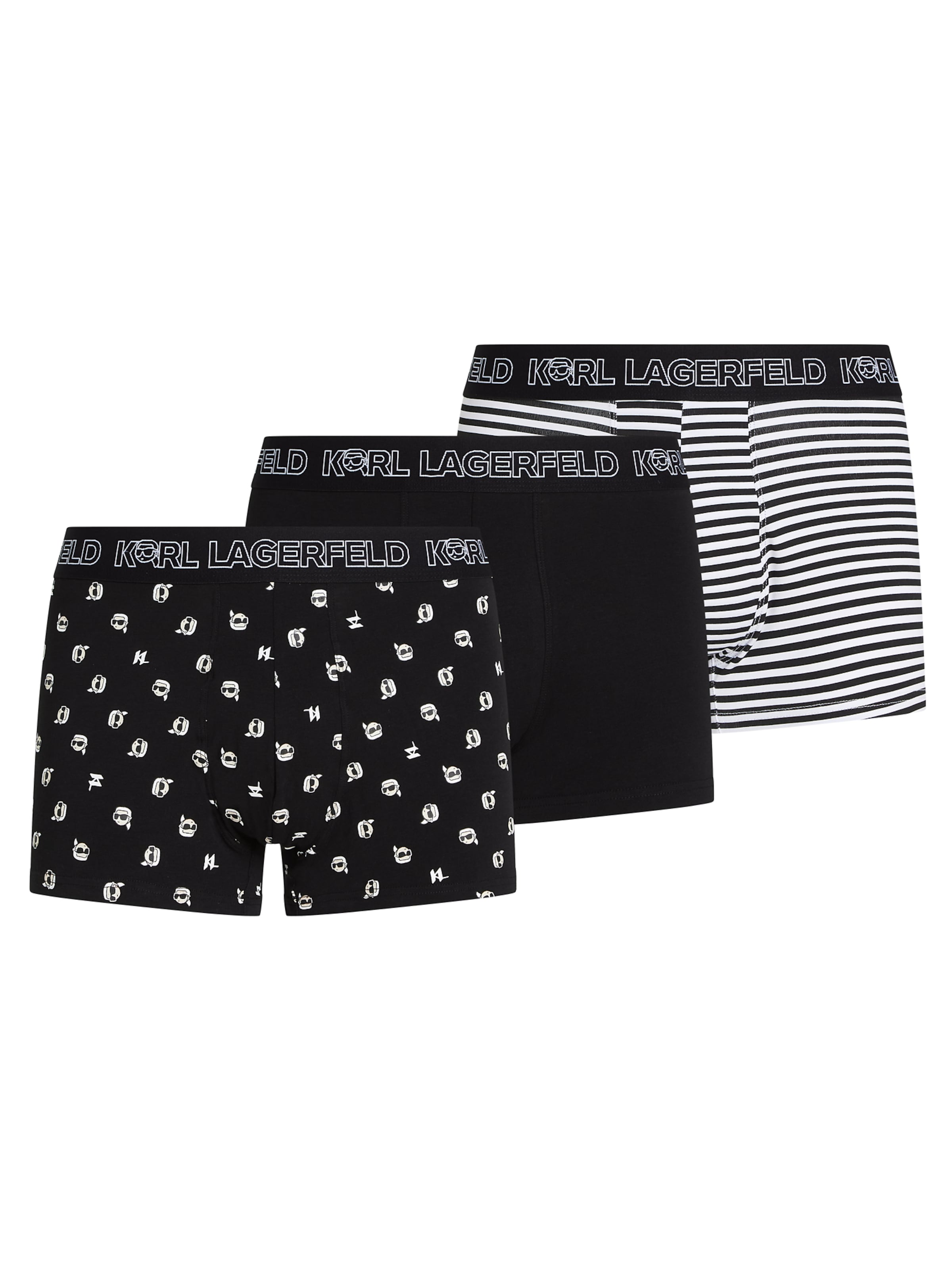 Boxer di Karl Lagerfeld in nero: frontale