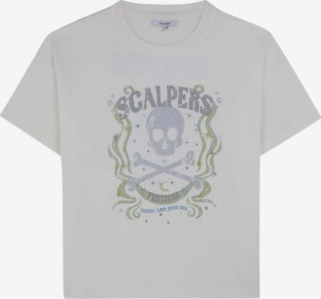 Scalpers Shirts 'Skull Festival ' i hvid: forside