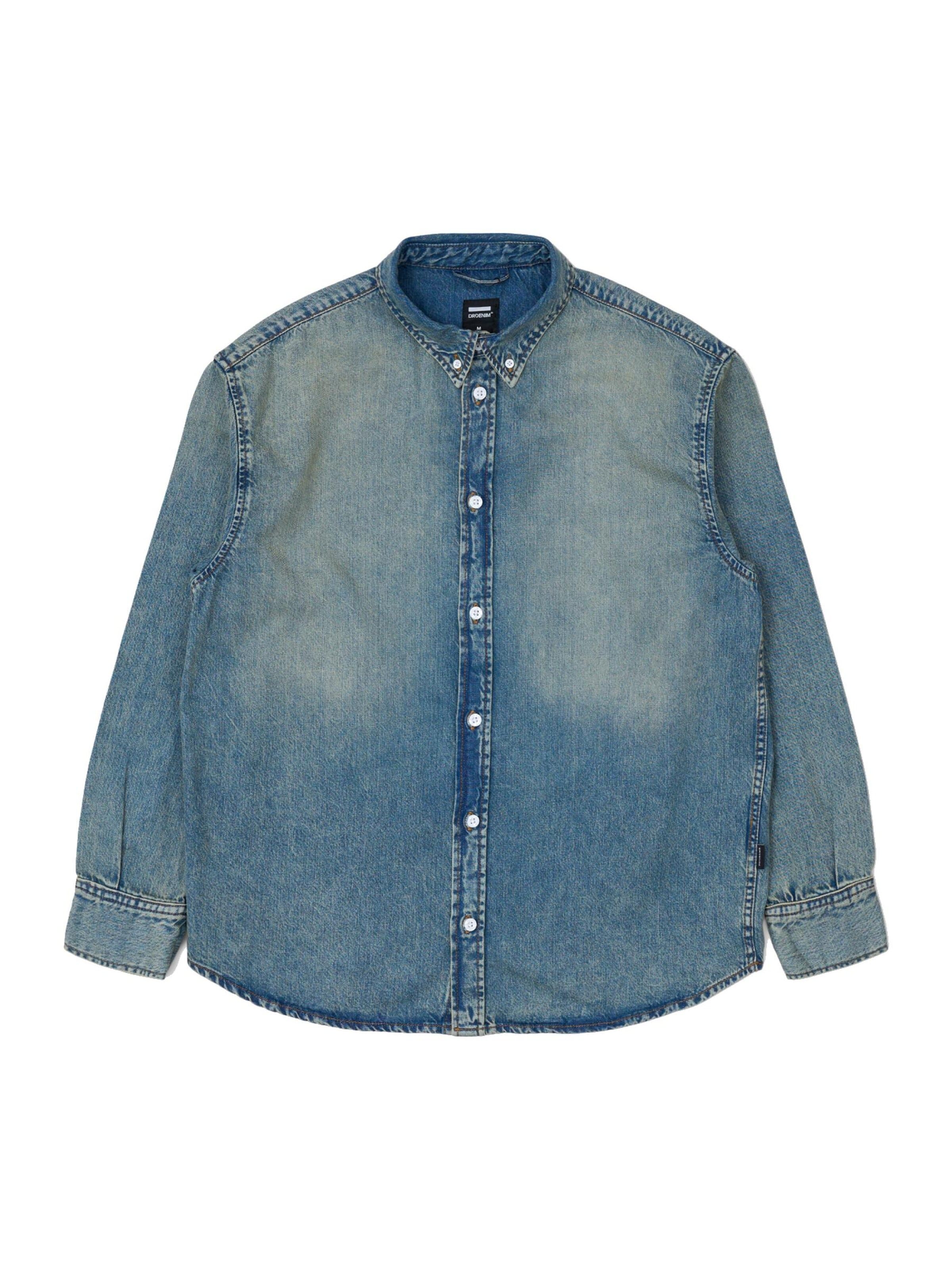Dr. Denim Shirt 'Ray Denim Shirt'‌‌‌‌‌ in Blau: Vorderseite