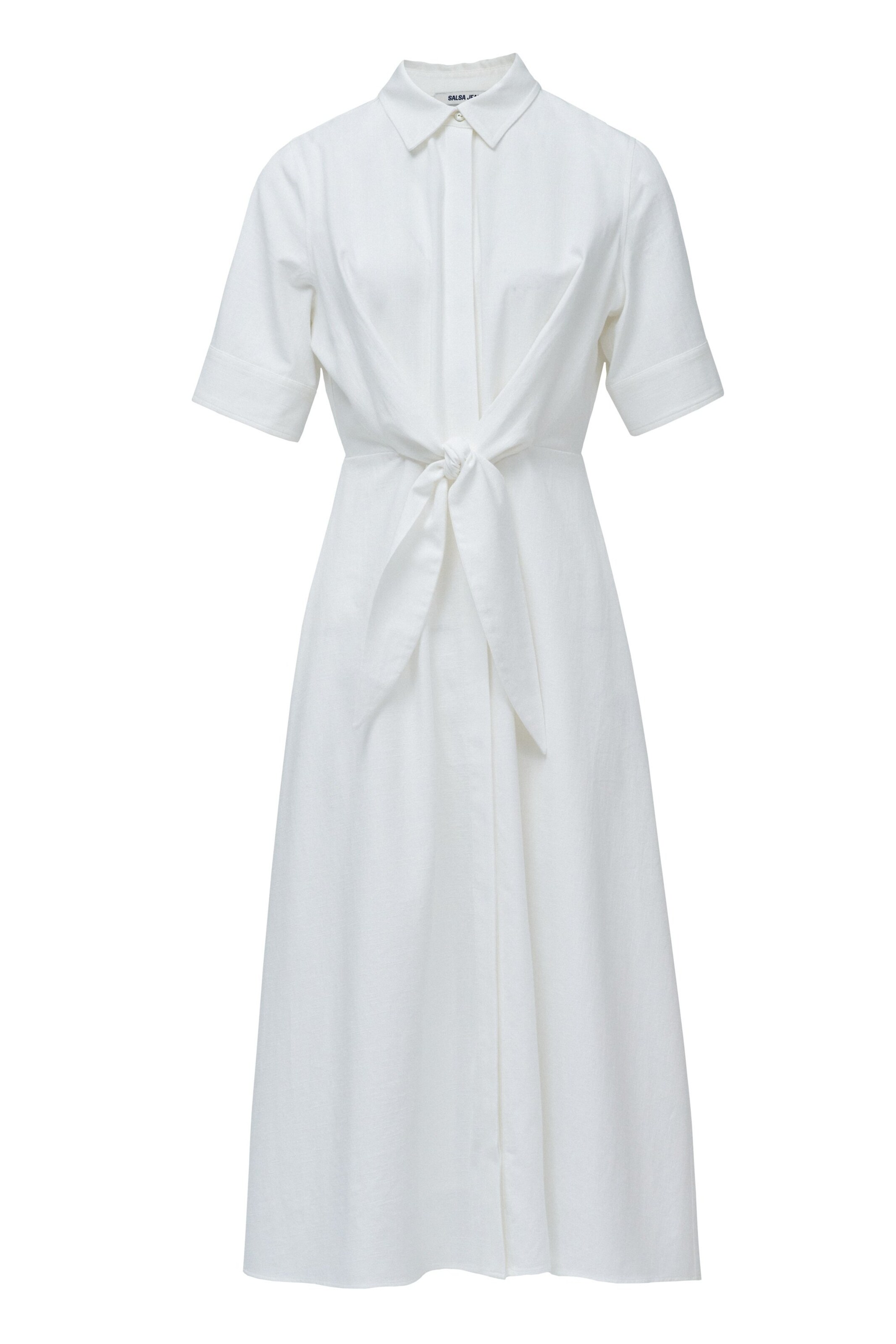 Salsa Jeans Jurk in Wit: voorkant