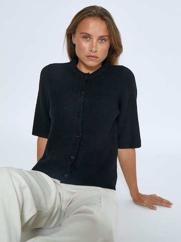 DESIRES Gebreid vest 'Delta' in Zwart