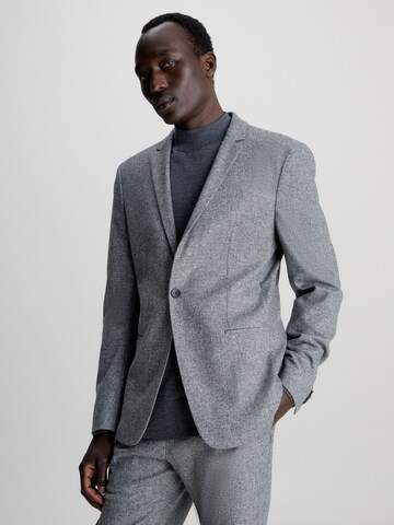 Coupe slim Veste de costume Calvin Klein en gris : devant