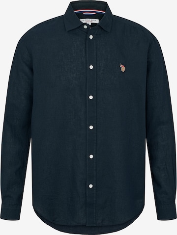 U.S. POLO ASSN. Skjorte 'Bolt' i blå: forside