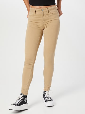 American Eagle Skinny Jeans in Beige: voorkant