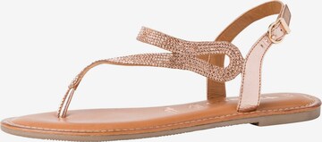 TAMARIS Sandalen met riem in Goud: voorkant