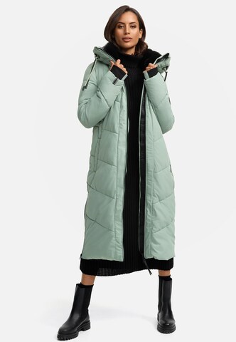 MARIKOO Winter coat 'Nadaree XVI' in Green: front
