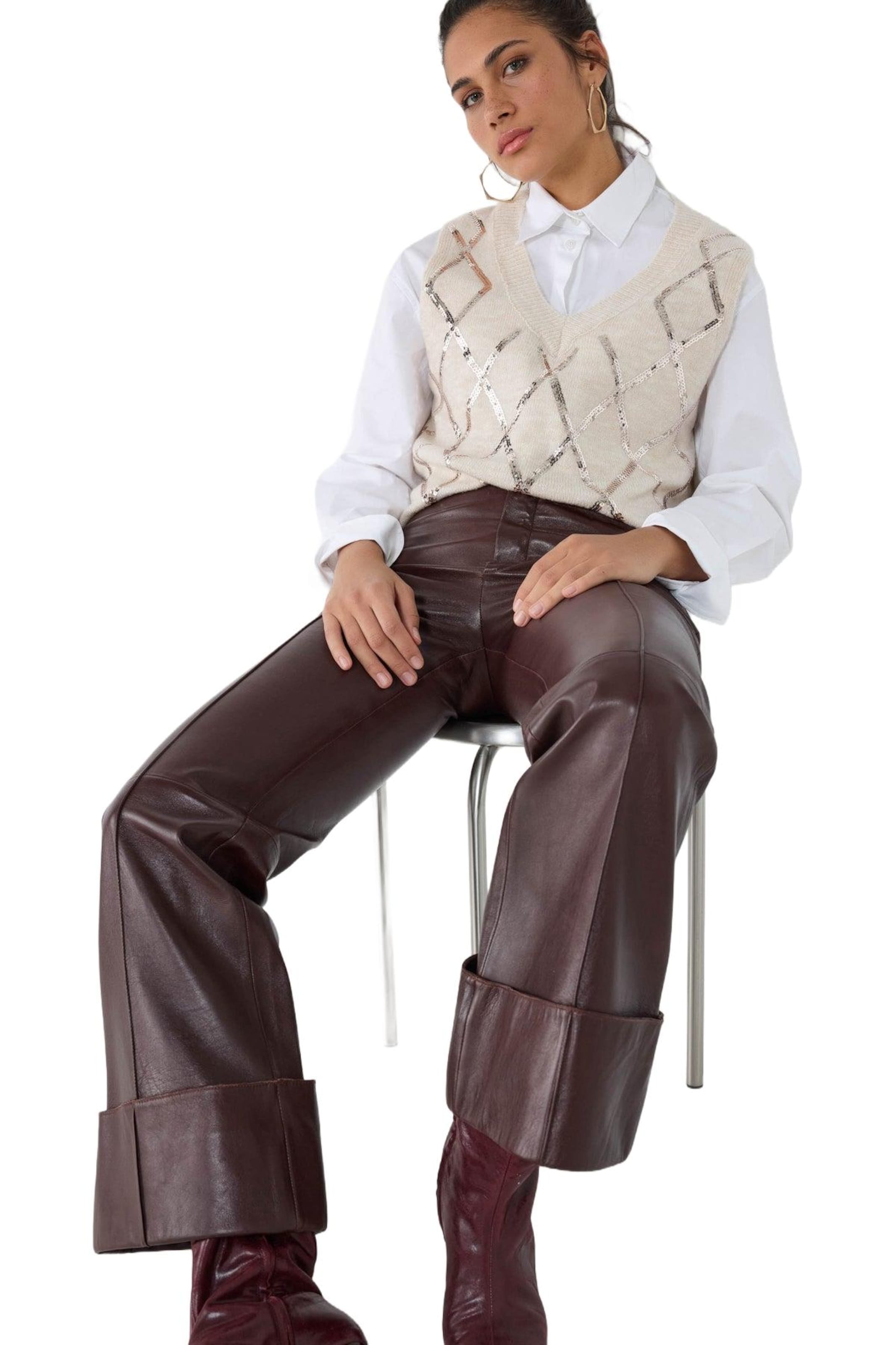 No Matter What Pullover in Beige