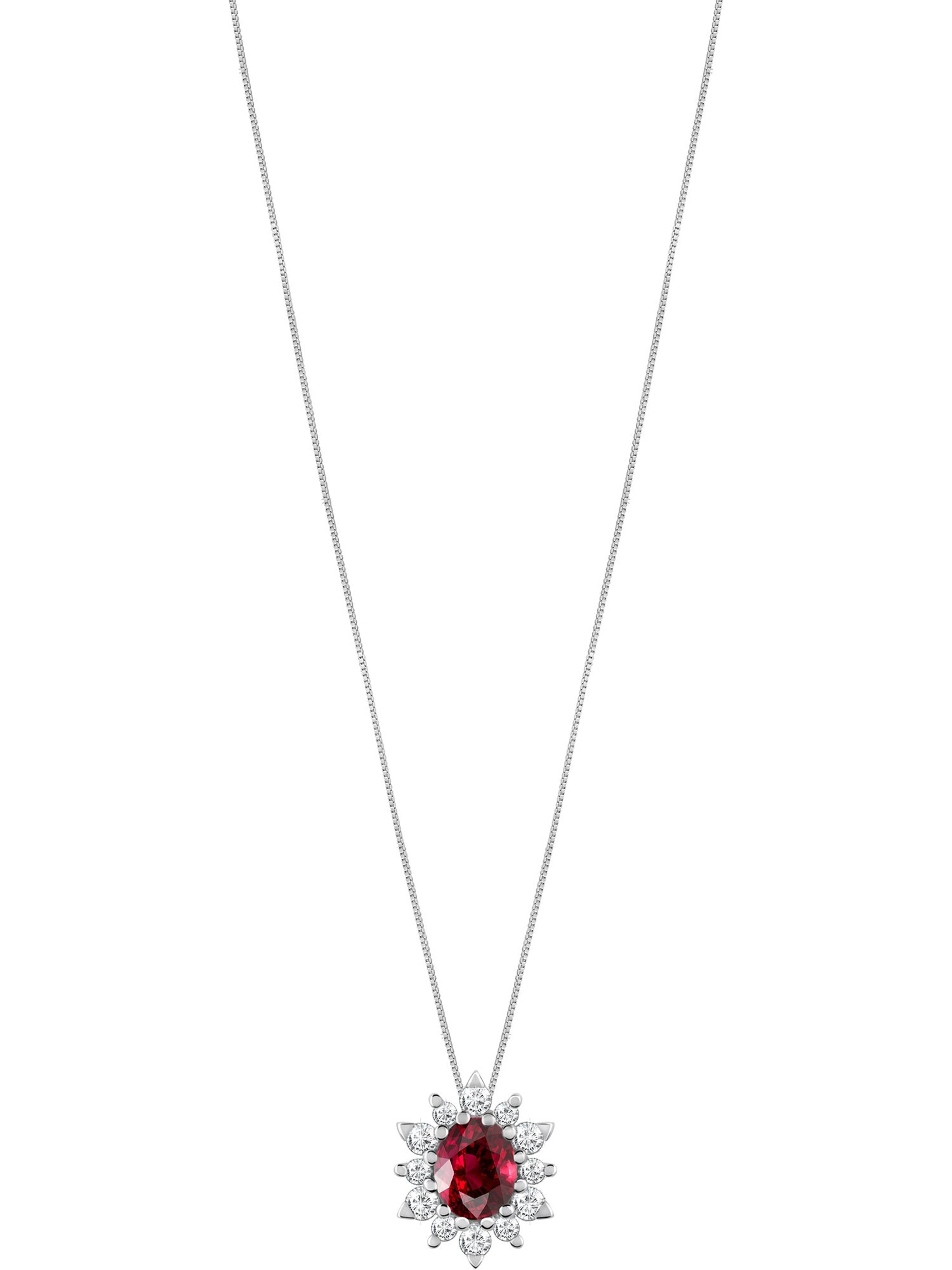 CHRIST Necklace in White: front