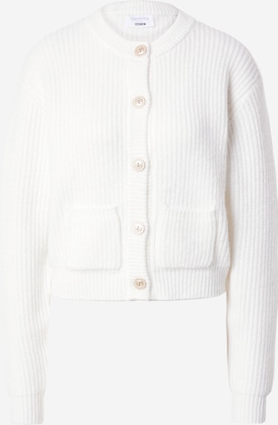 florence by mills exclusive for ABOUT YOU Knit cardigan 'Hibiscus' in White: front
