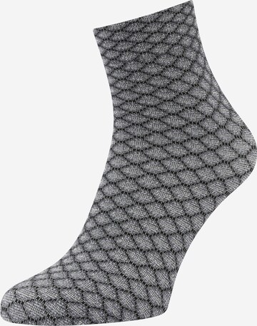 FALKE Sockor 'Gleaming Hive' i svart: framsida