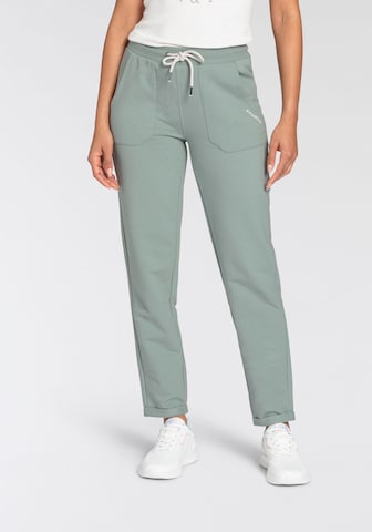 KangaROOS Tapered Pants in Green: front