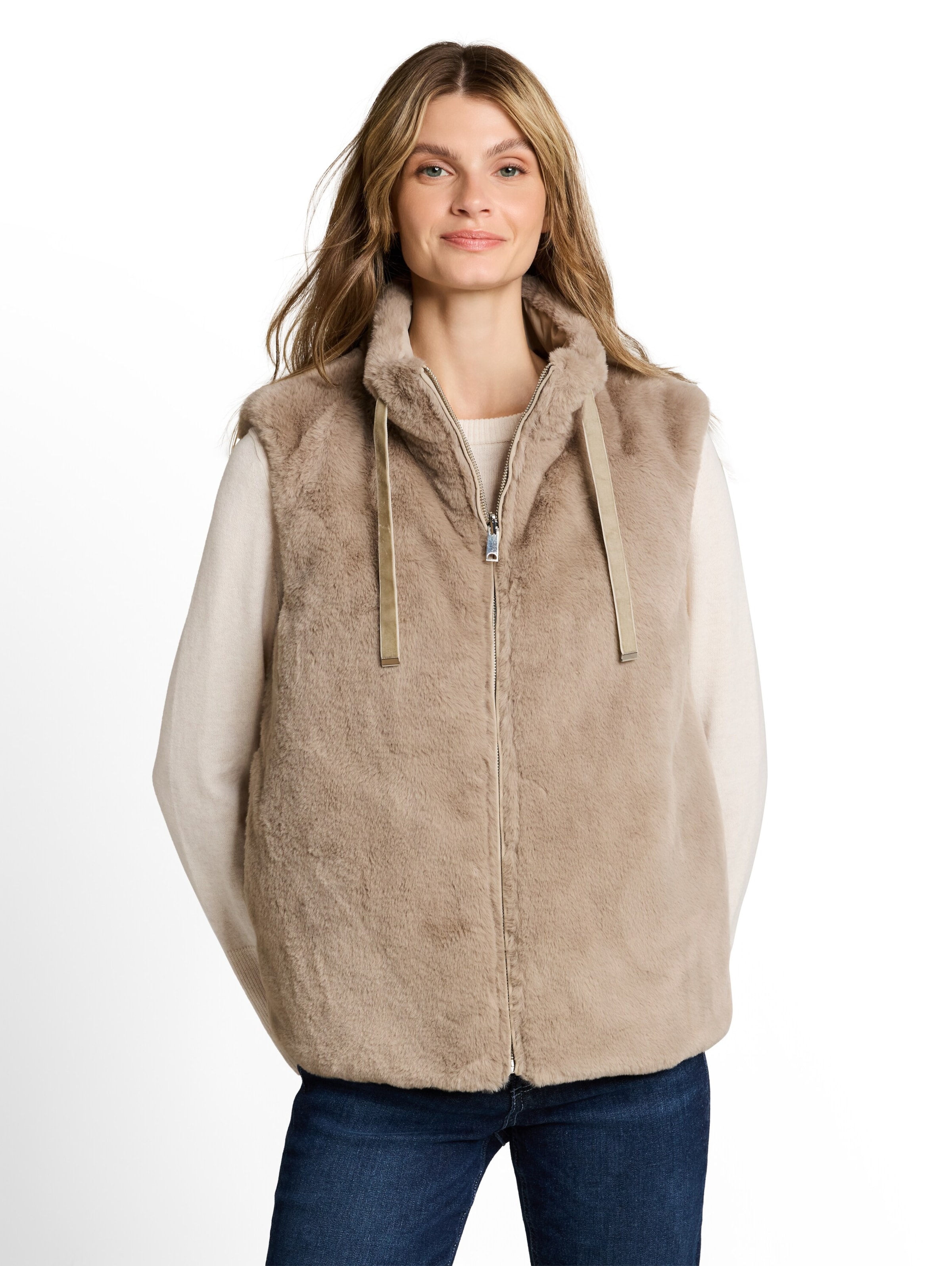 TOM TAILOR Bodywarmer in Grijs: voorkant