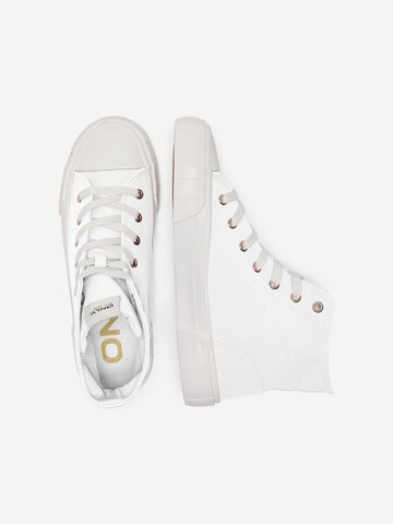 ONLY High-Top Sneakers in White