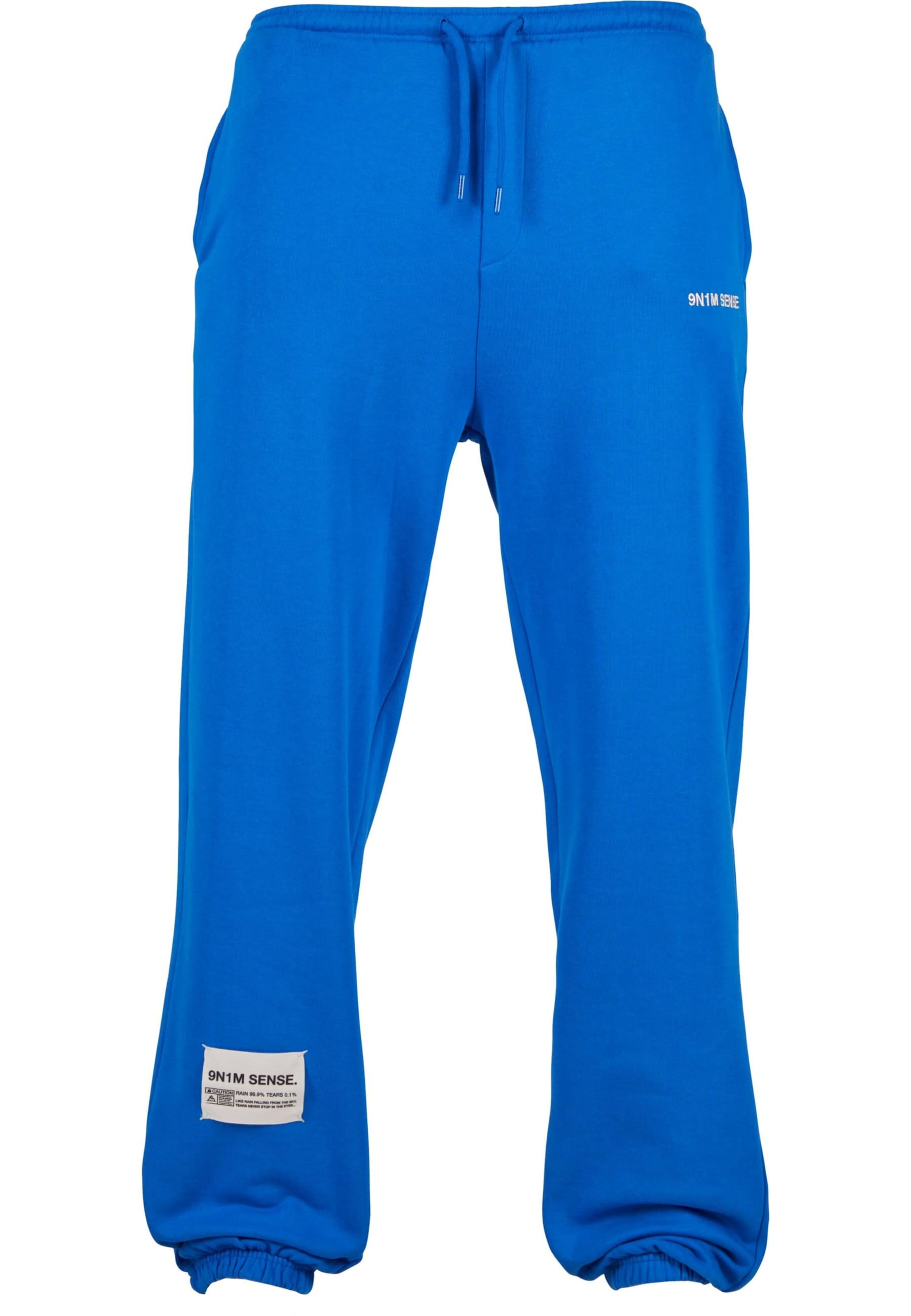 9N1M SENSE Loose fit Trousers in Blue: front