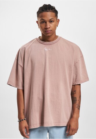 T-Shirt Karl Kani en beige : devant