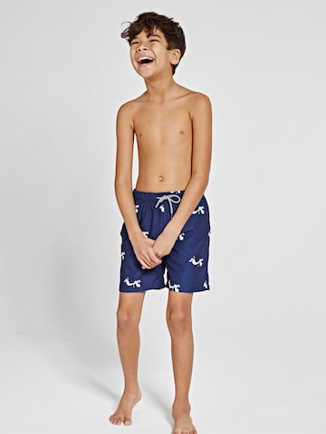 Pantaloncini da bagno 'Snoopy superrr doggg' di Shiwi in blu