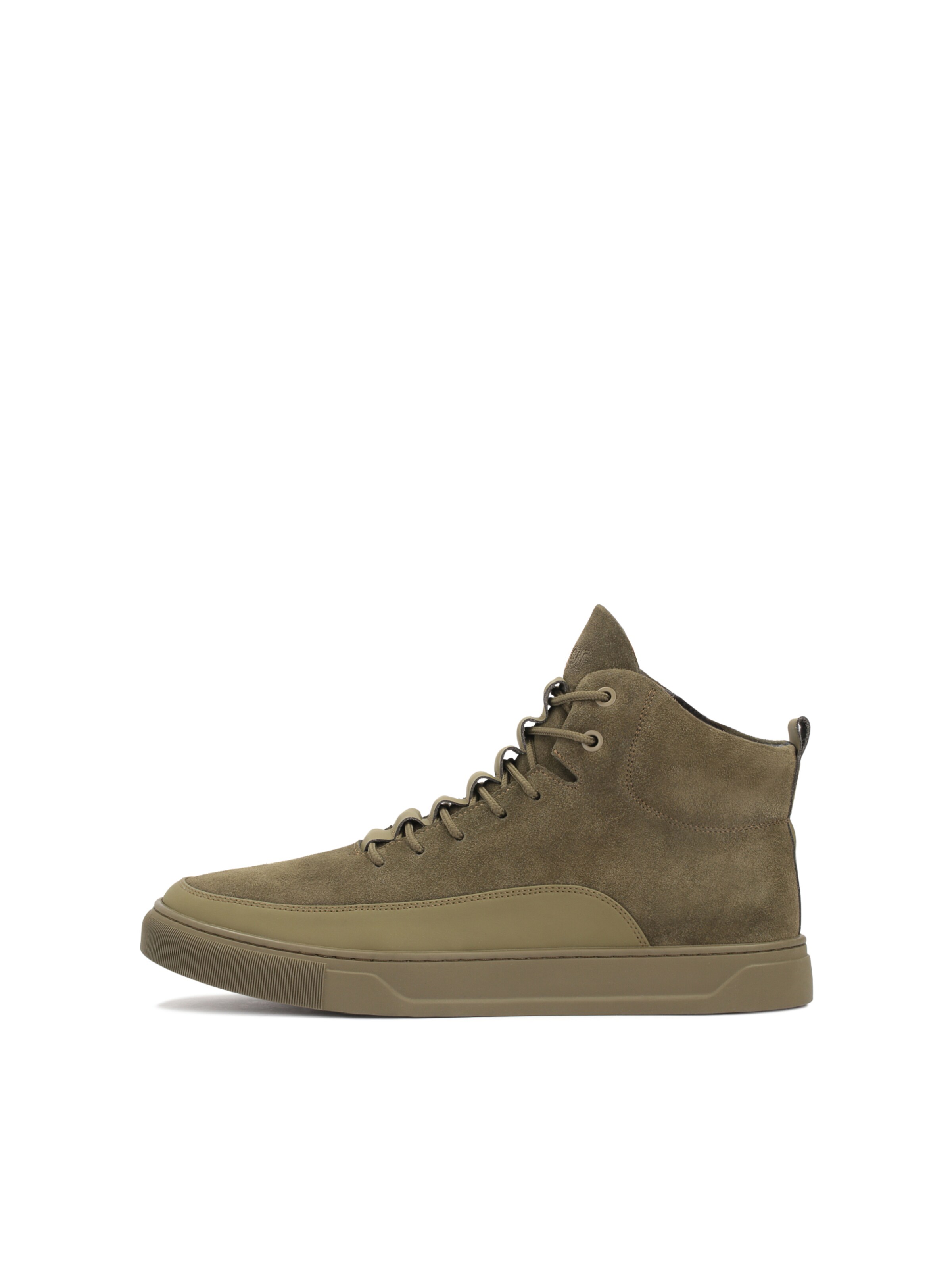 Sneaker alta di Kazar in verde: frontale