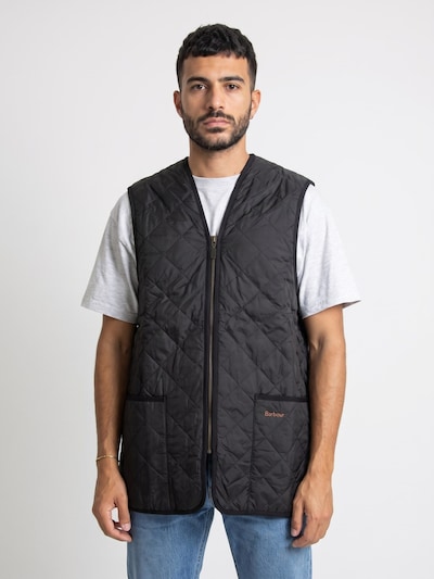 Barbour Vest 'Mens Quilted Waistcoat Zip Liner Black Modern Sleeveless Jacket' in XS in Black, Item view