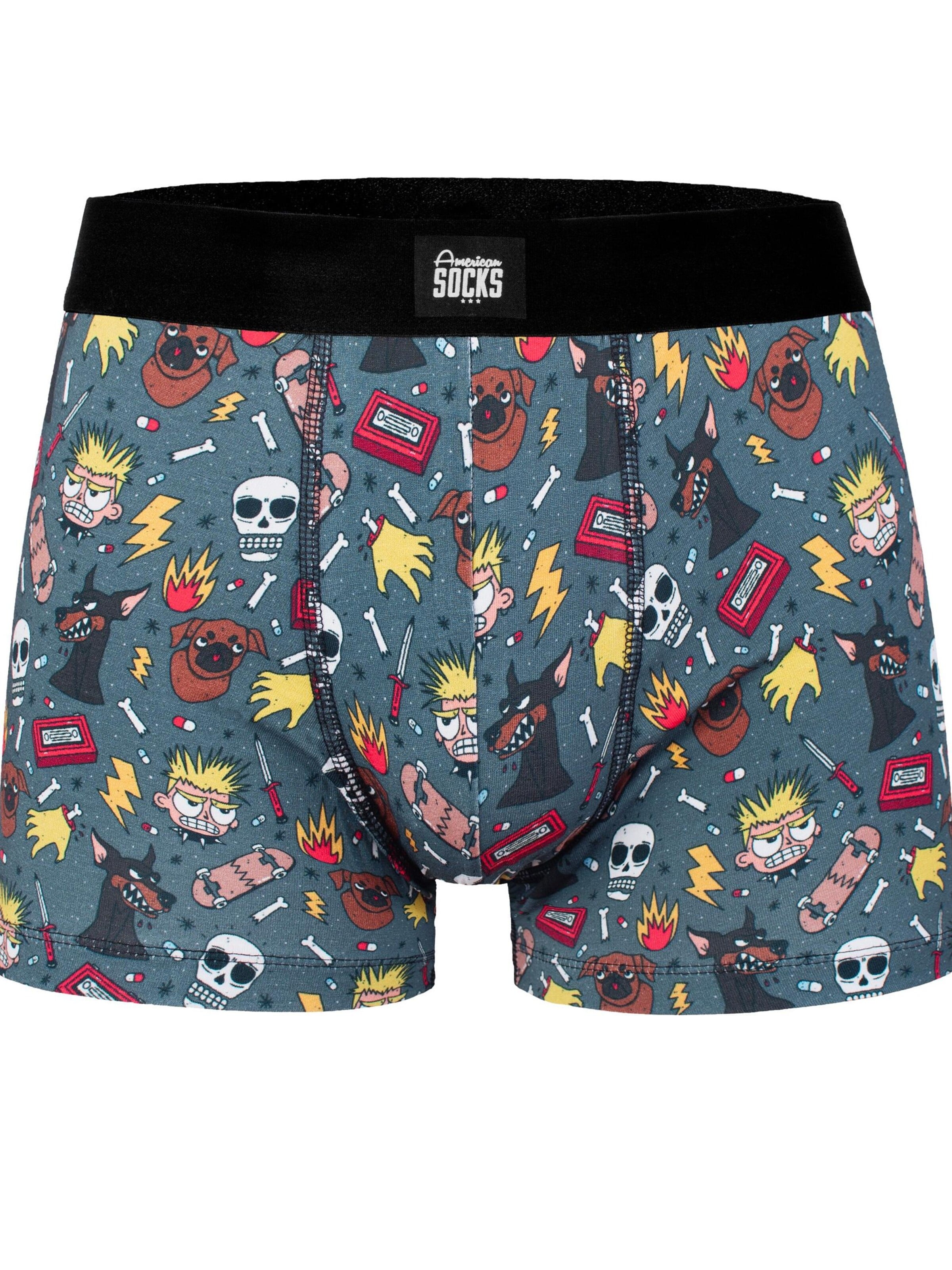 Boxer 'Self Esteem' di American Socks in blu: frontale