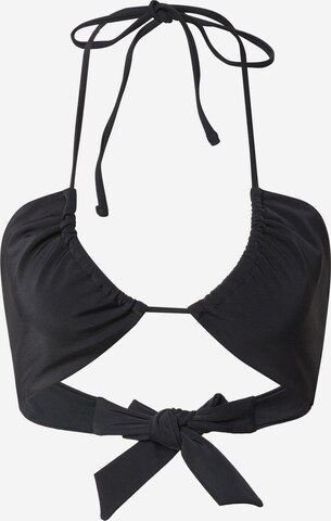 A LOT LESS Trikotni nedrčki Bikini zgornji del 'Lilou' | črna barva: sprednja stran