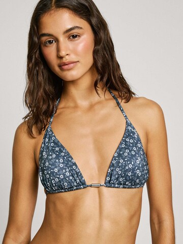 Triangolo Top per bikini 'Ditsy' di Pepe Jeans in blu: frontale