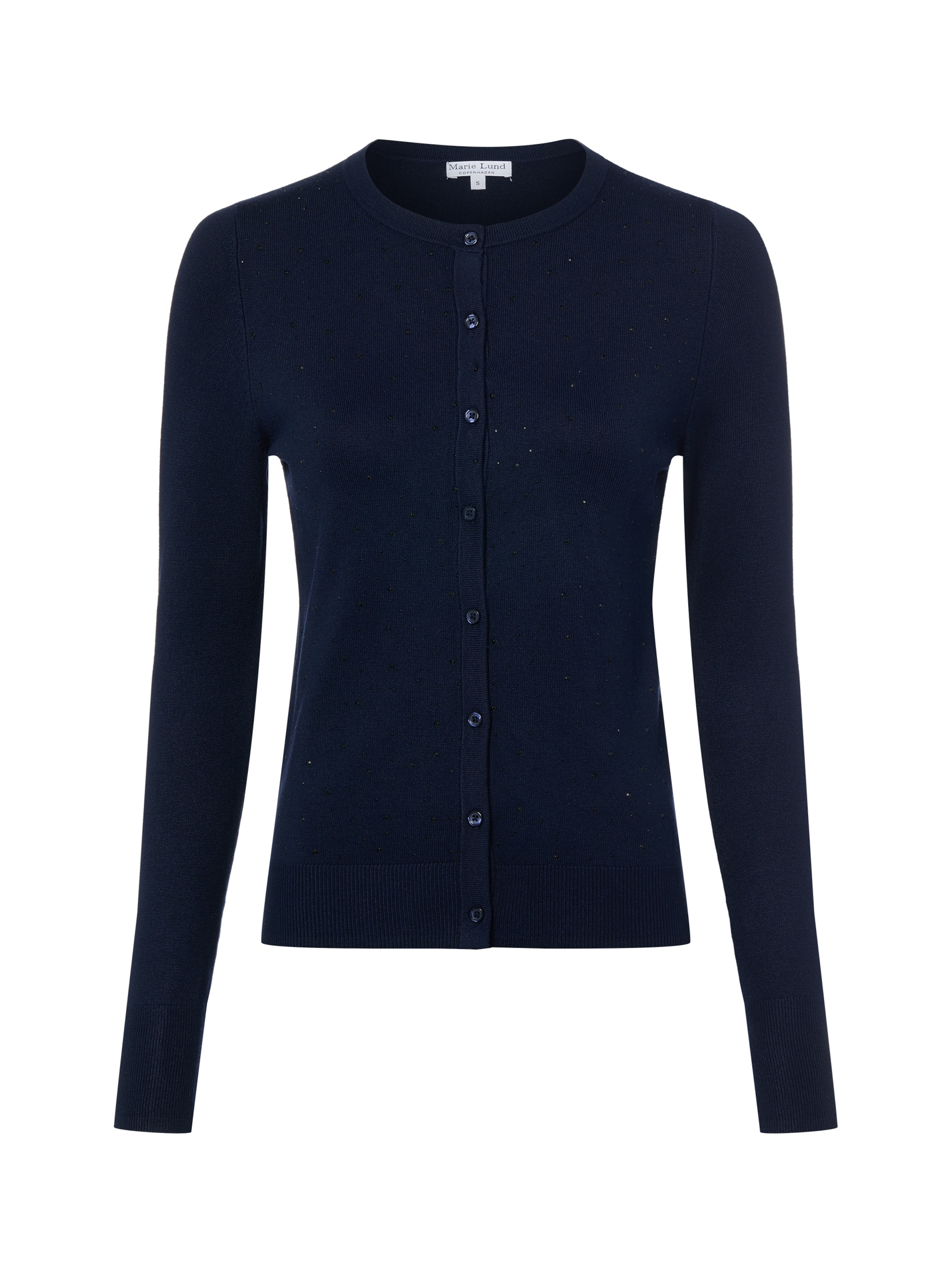 Cardigan Marie Lund en bleu : devant