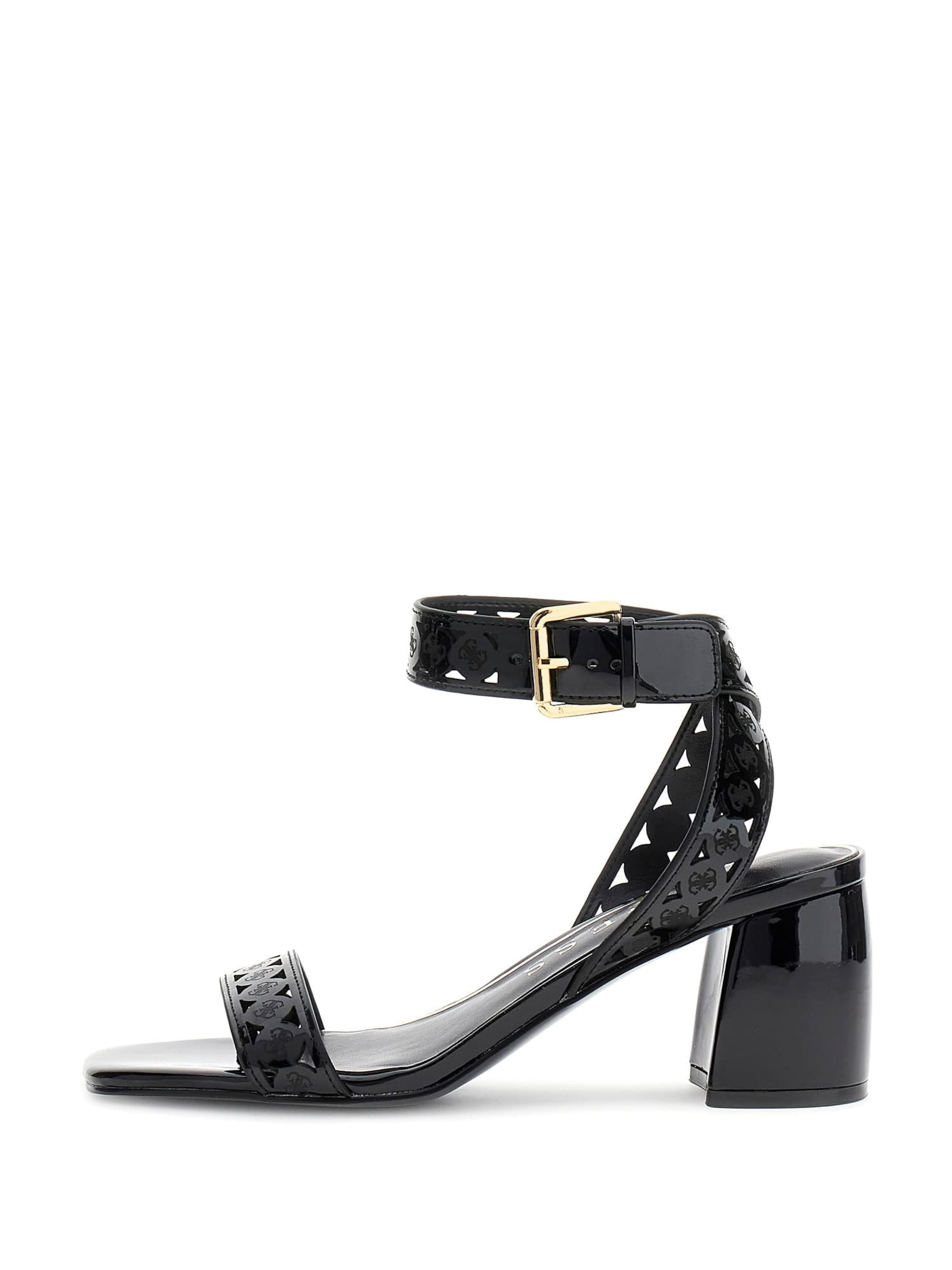 GUESS Strap Sandals 'Gastine' in Black: front