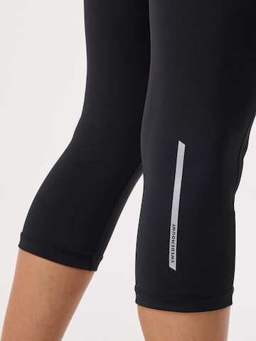 SWEDEMOUNT Skinny Sportbroek 'Core' in Zwart