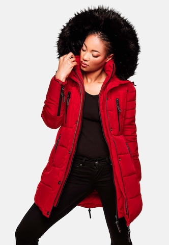 MARIKOO Winter coat 'Moonshine' in Red