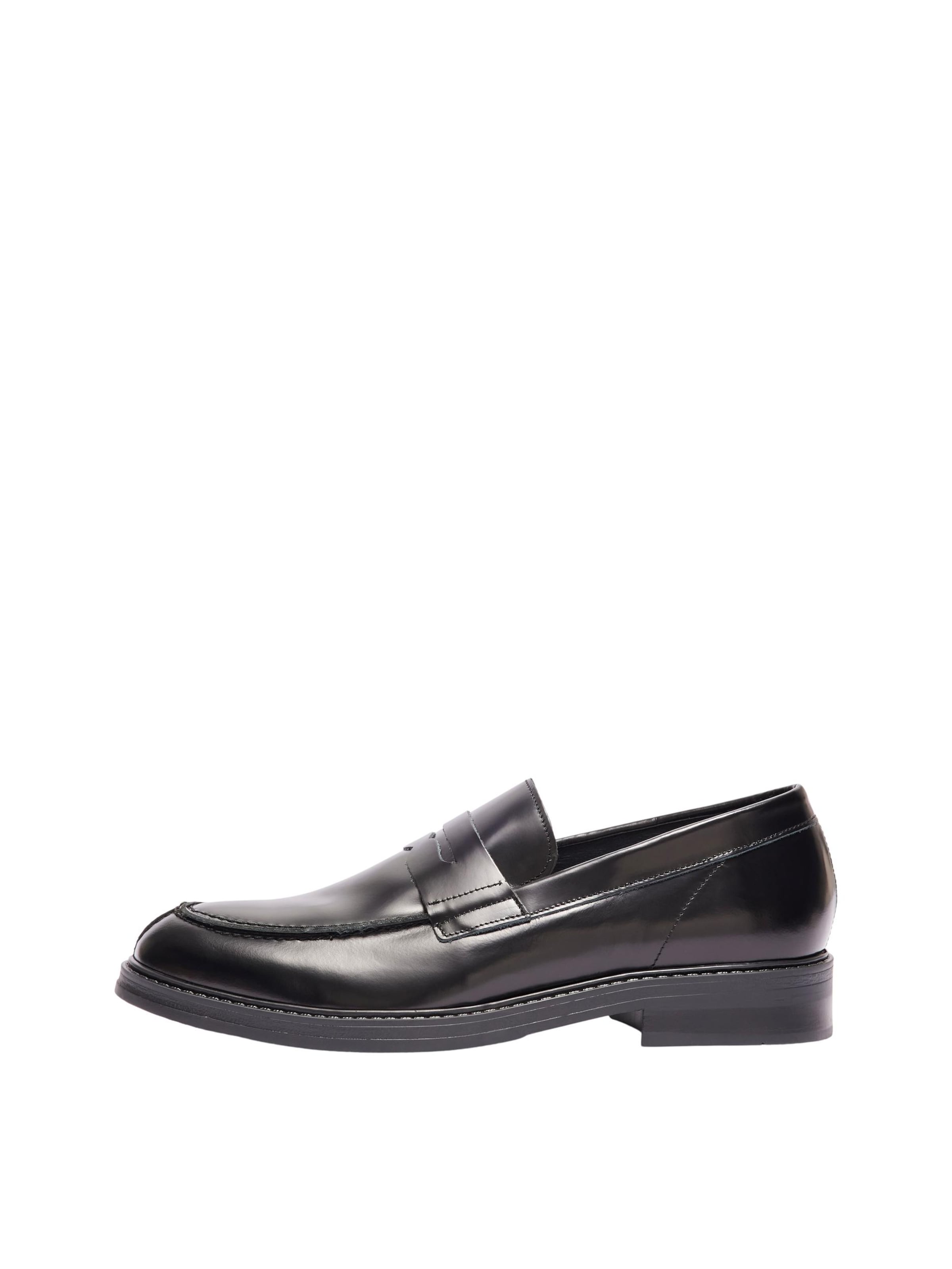 SELECTED Slipper 'Blake' in Schwarz: Vorderseite