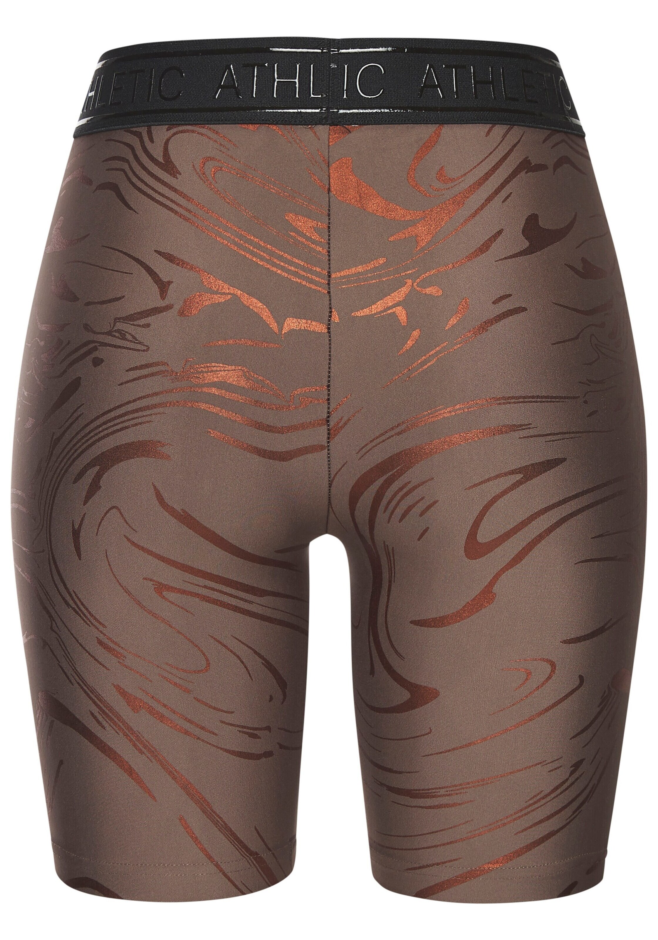 LASCANA ACTIVE - Skinny Calças de desporto em castanho