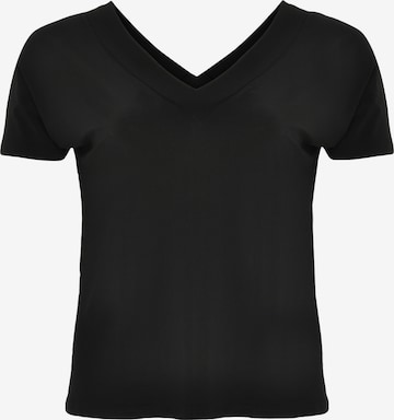 T-shirt Yoek en noir : devant