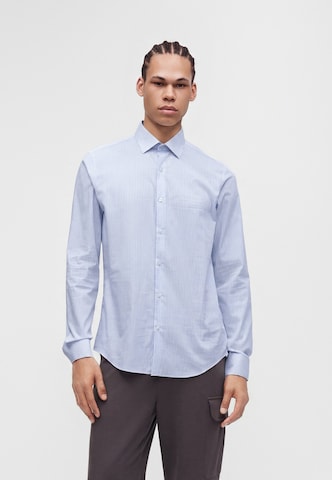 Calvin Klein Slim Fit Риза 'ESNTL' в синьо: отпред