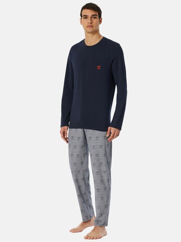 Pyjama long SCHIESSER en bleu : devant